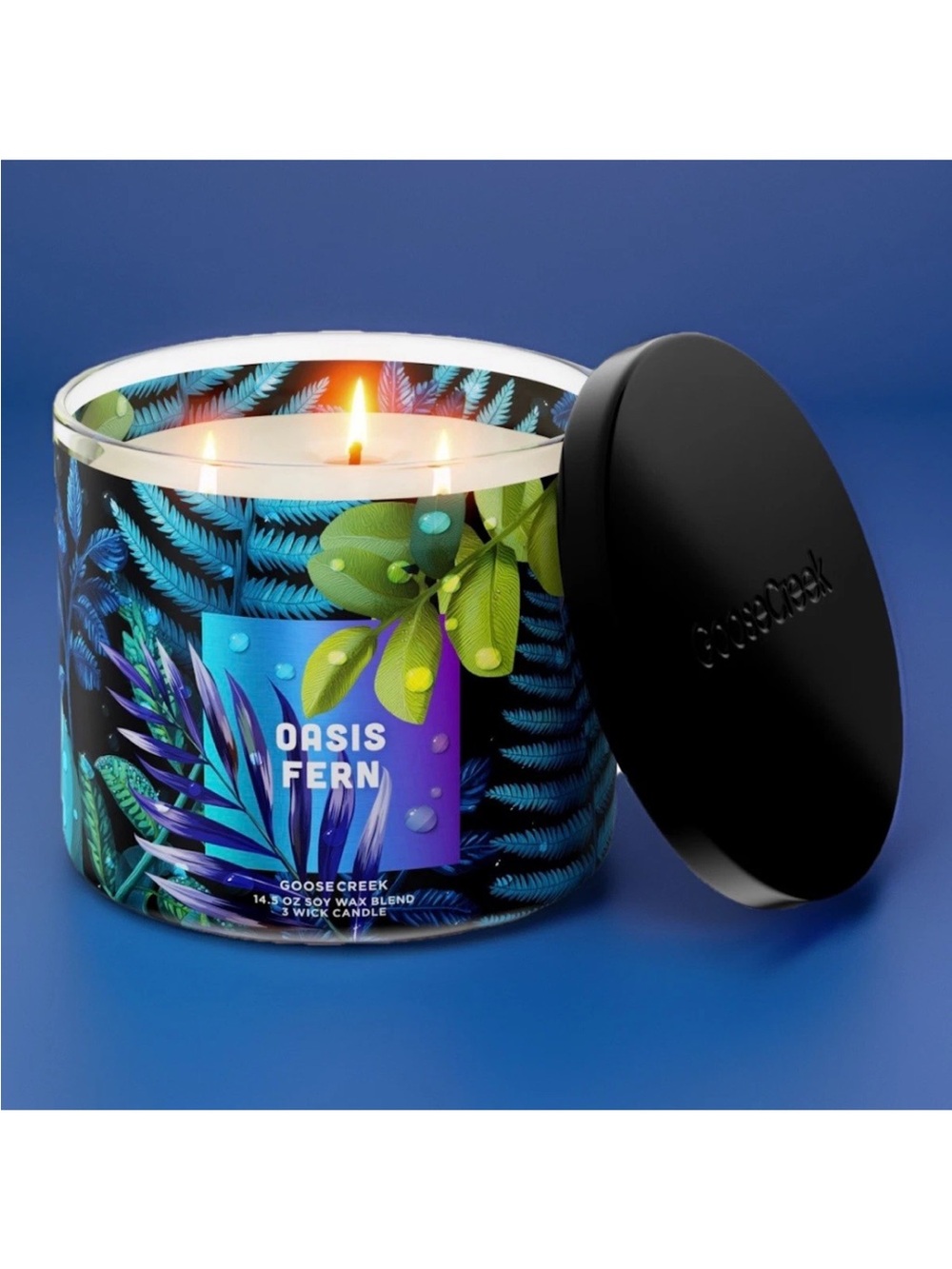 Goose Creek 3-Wick Candle- Oasis Fern (14.5 oz)